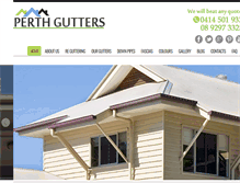 Tablet Screenshot of perthgutters.com